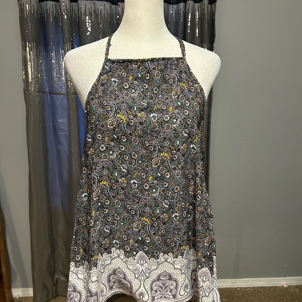 Blue Rain Purple Lace Top